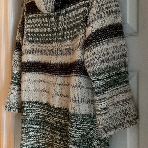 Isabel Marant Etoile Persan Cardigan Zip Up Ivory Thick Hooded Sweater Sz EU 38 - Picture 8 of 13